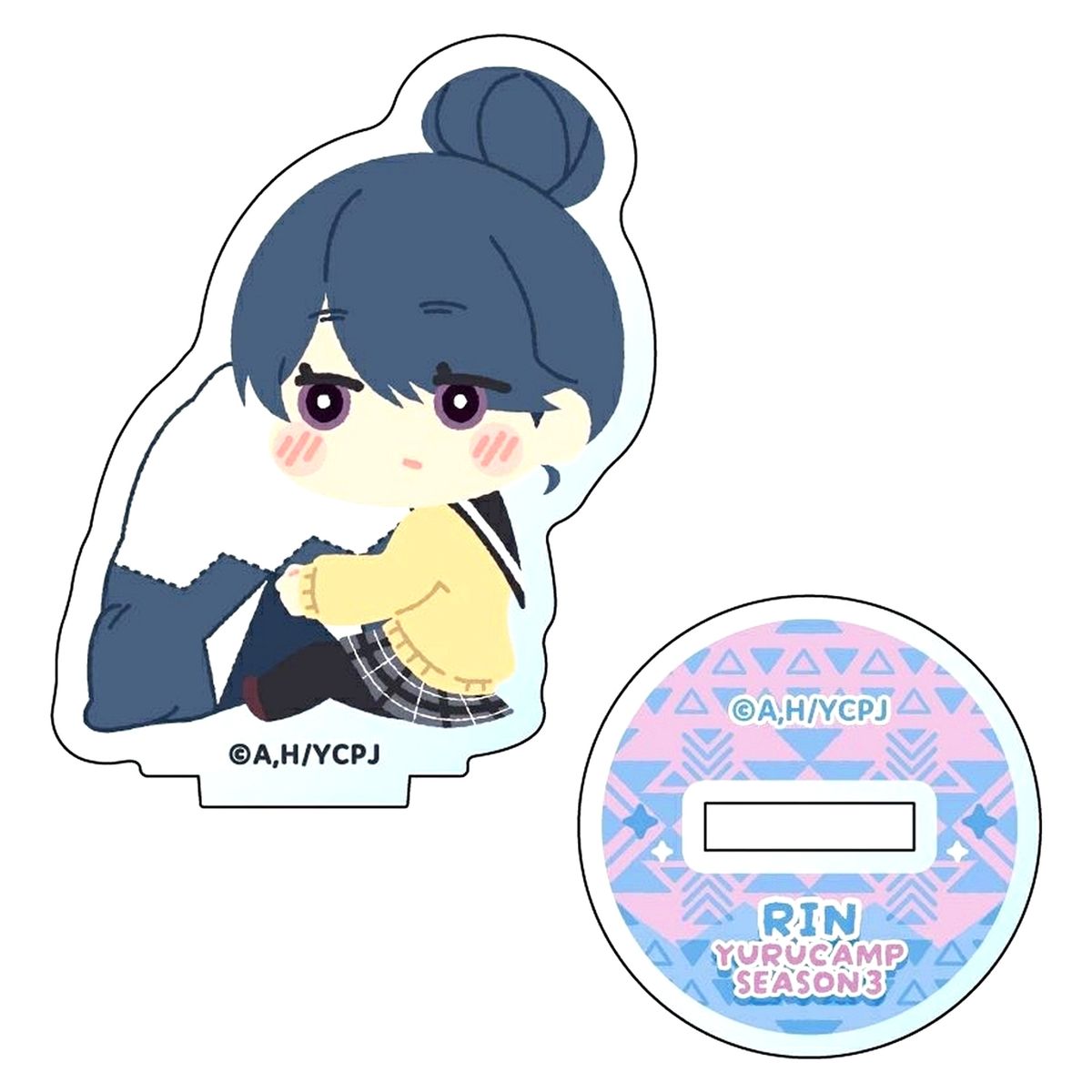 Rin Shima Laid-Back Camp Season 3 Fluffy Mini Acrylic Stand [USED]