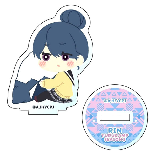 Rin Shima Laid-Back Camp Season 3 Fluffy Mini Acrylic Stand [USED]