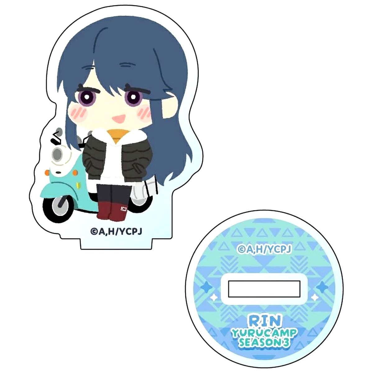 Rin Shima Motorcycle Laid-Back Camp Season 3 Mofu Mofu Mini Acrylic Stand [USED]