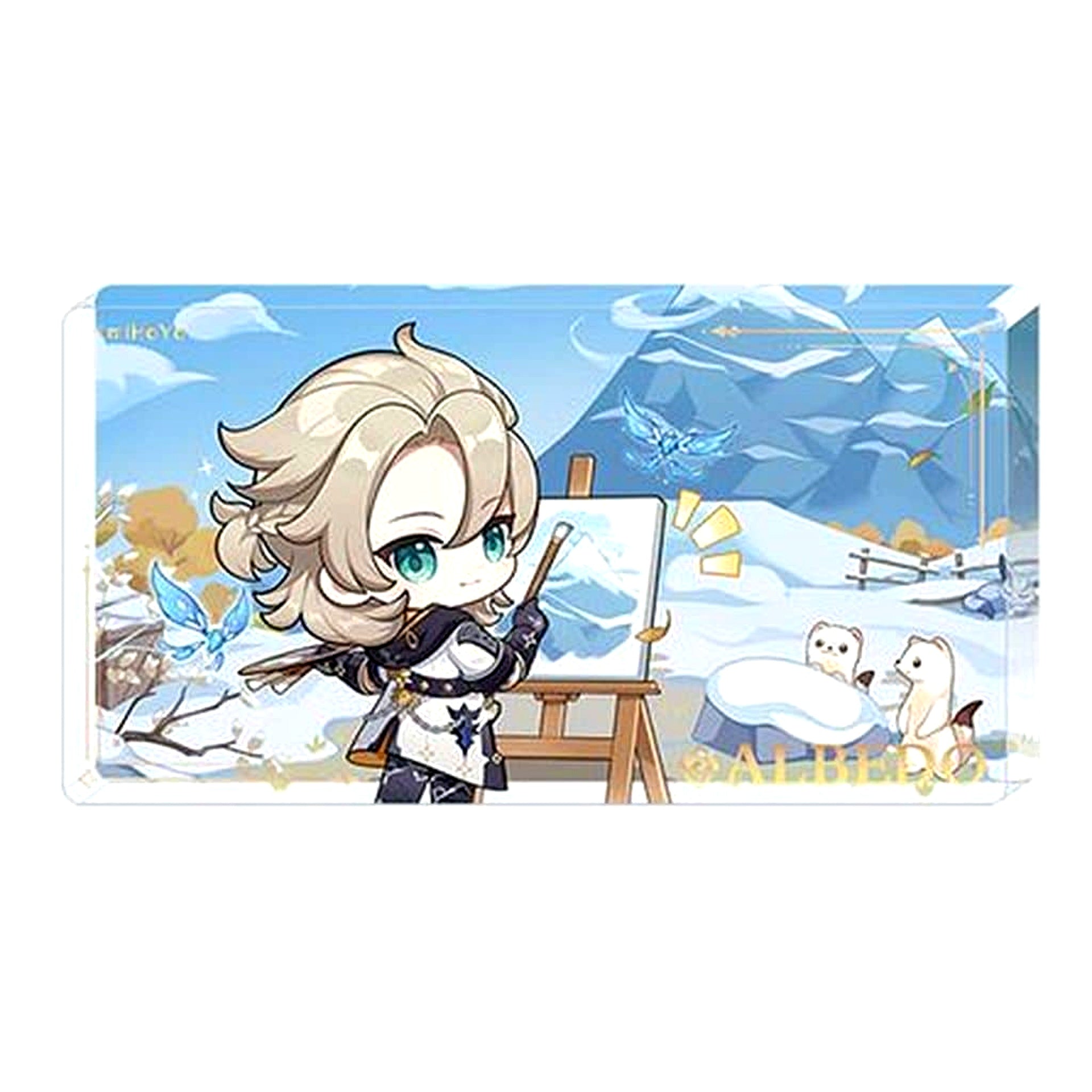 Albedo Genshin Impact Teyvat Nature Exploration Trip Series Chibi Acrylic Block [USED]