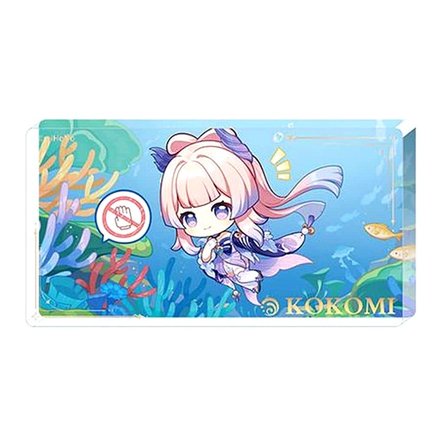 Sangonomiya Kokomi Genshin Impact Teyvat Nature Exploration Trip Series Chibi Acrylic Block [USED]