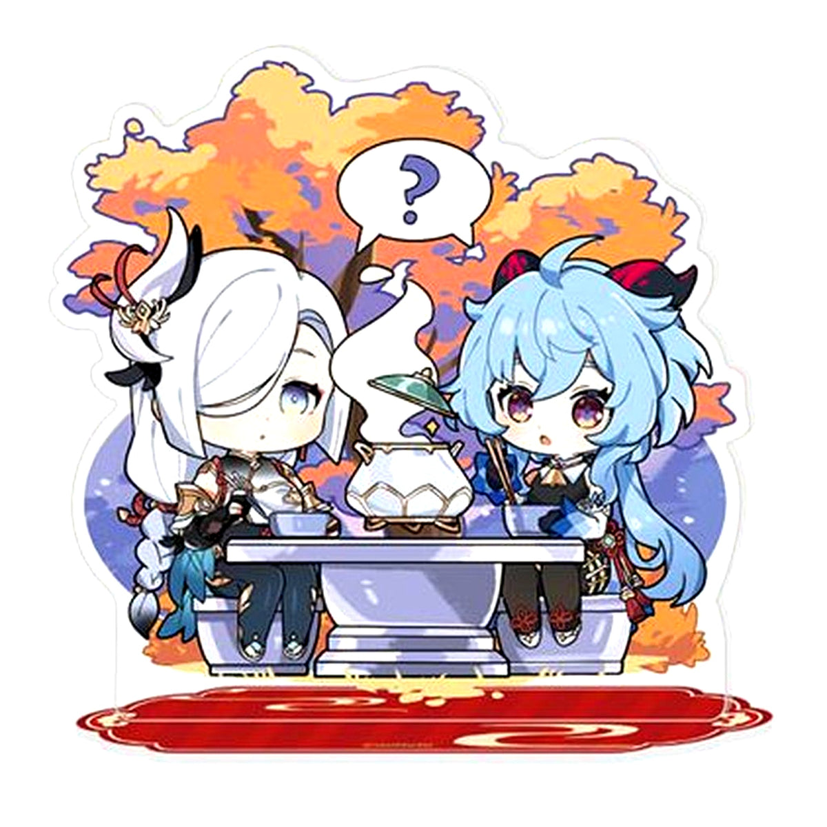 New Year Second Day Woven Melodies Moonlit Night Deformed Character Acrylic Stand Genshin Impact [USED]