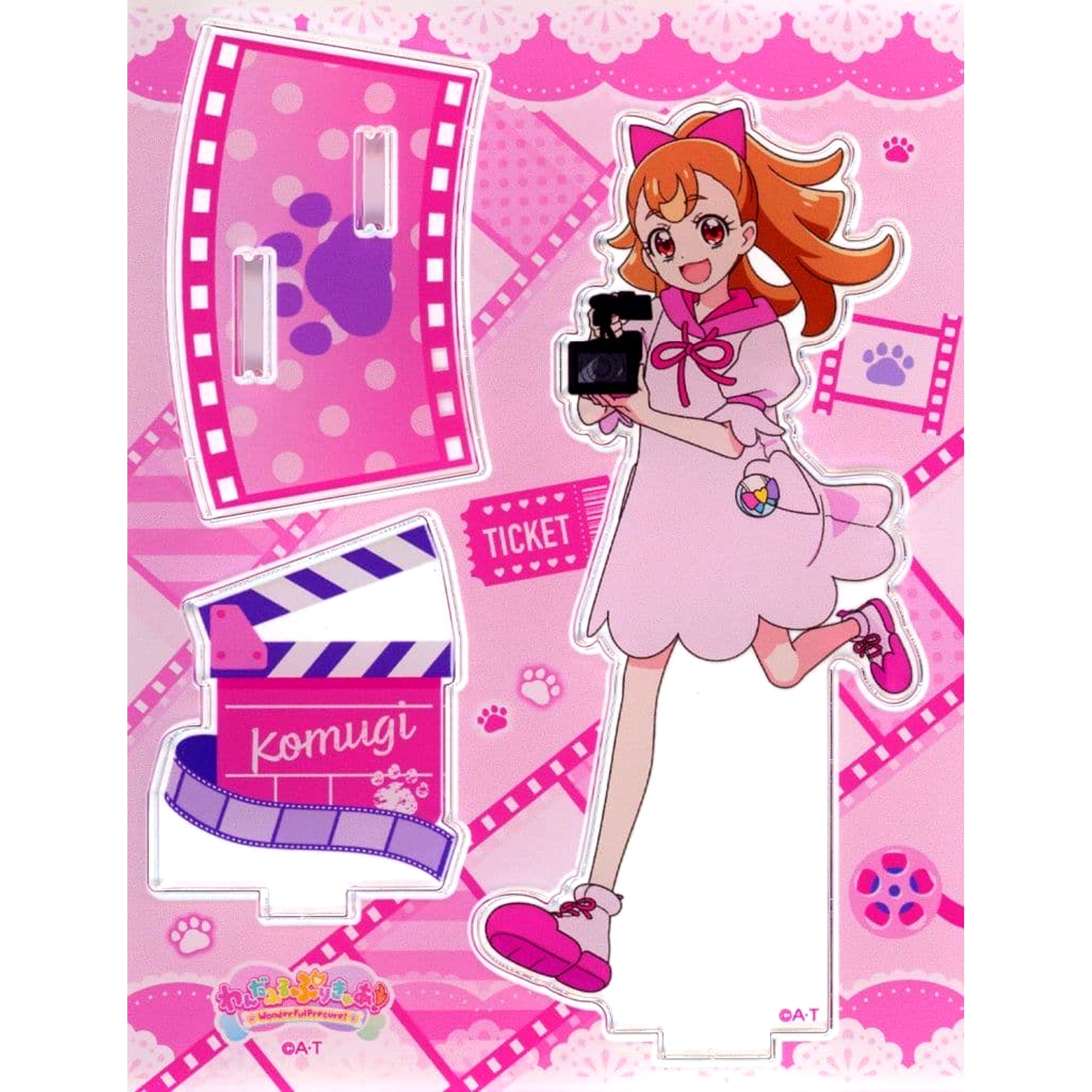 Komugi Inukai Wonderful Precure Movie Dokidoki Game World Adventure Acrylic Stand Aeon Cinema Limited [USED]