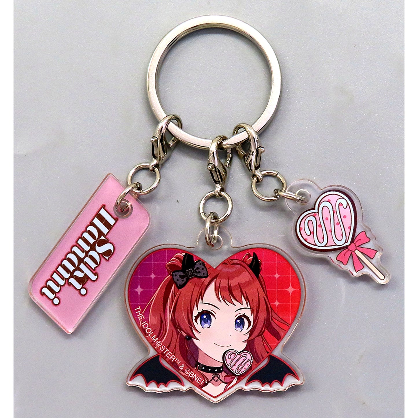 Saki Hanami Gakuen Idolmaster 3-Piece Acrylic Keychain Devil & Angel ver. POP UP SHOP in GiGO [USED]
