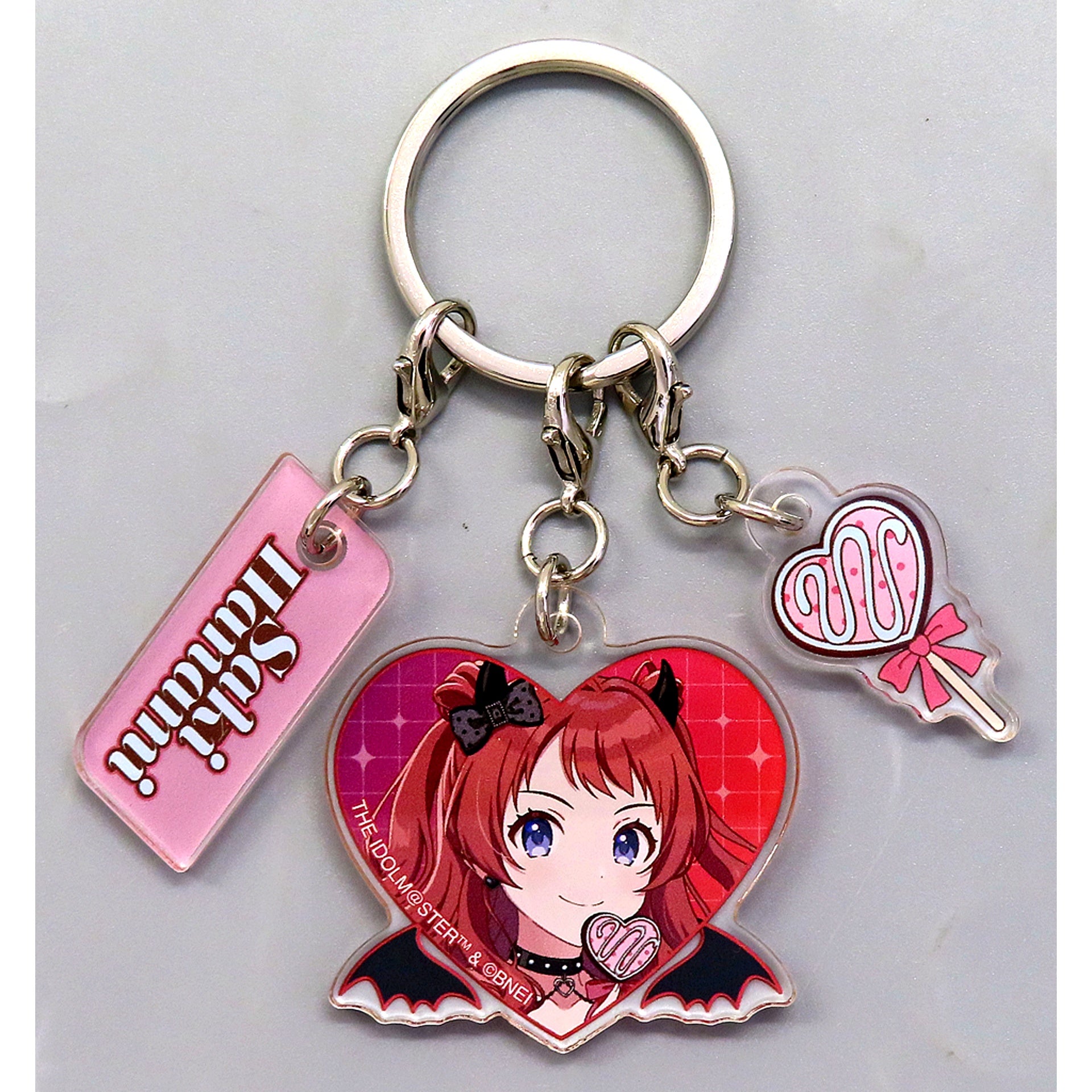 Saki Hanami Gakuen Idolmaster 3-Piece Acrylic Keychain Devil & Angel ver. POP UP SHOP in GiGO [USED]