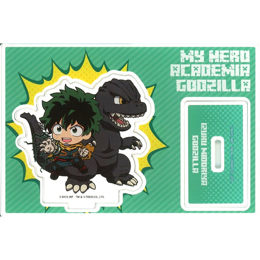 Izuku Midoriya and Godzilla My Hero Academia Godzilla Collaboration Trading Acrylic Petit Stand [USED]