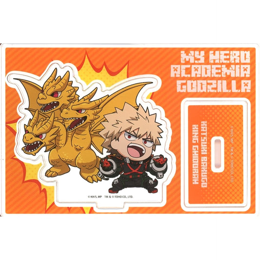 My Hero Academia Katsuki Bakugo King Ghidorah Godzilla Collaboration Trading Acrylic Petit Stand Acrylic Item [USED]