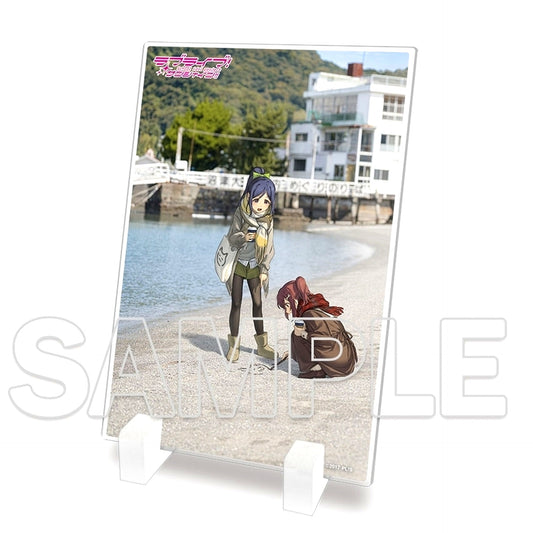 Kanan Matsuura & Ruby Kurosawa Mini Acrylic Plate Aqours Love Live! Sunshine!! [USED]