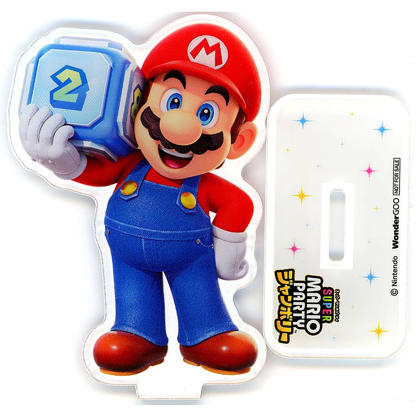 Mario Acrylic Figure WonderGOO Bonus Item for Switch Game Super Mario Party Jamboree [USED]