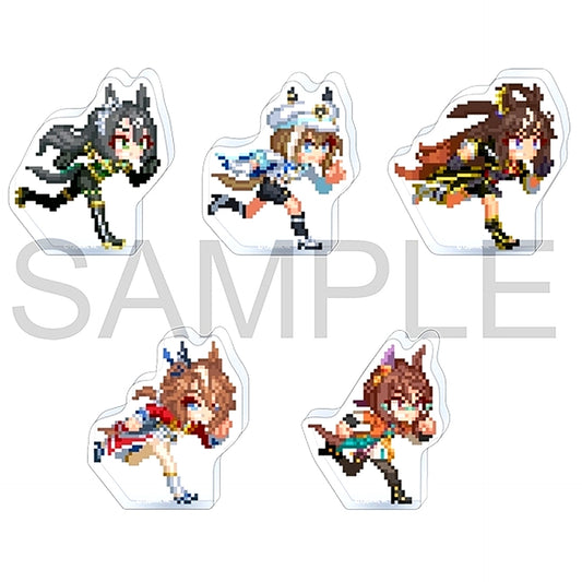 Set of 5 Uma Musume Pretty Derby Korotto Acrylic Figure Collection Nekketsu Hachamecha Daikanshasai! Vol. 3 [USED]