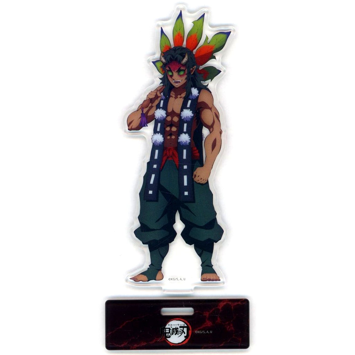 Karaku Demon Illustration Acrylic Stand Demon Slayer ufotable Cafe Machi Asobi CAFE & ufotable DINING Demon Invasion [USED]