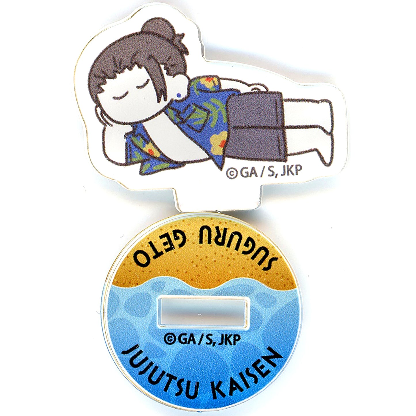 Suguru Geto Mensore Jujutsu Kaisen Oyasumi Shimasu Hidden Inventory Premature Death Suit Mensore Basketball Ver. Trading Mini Acrylic Stand [USED]