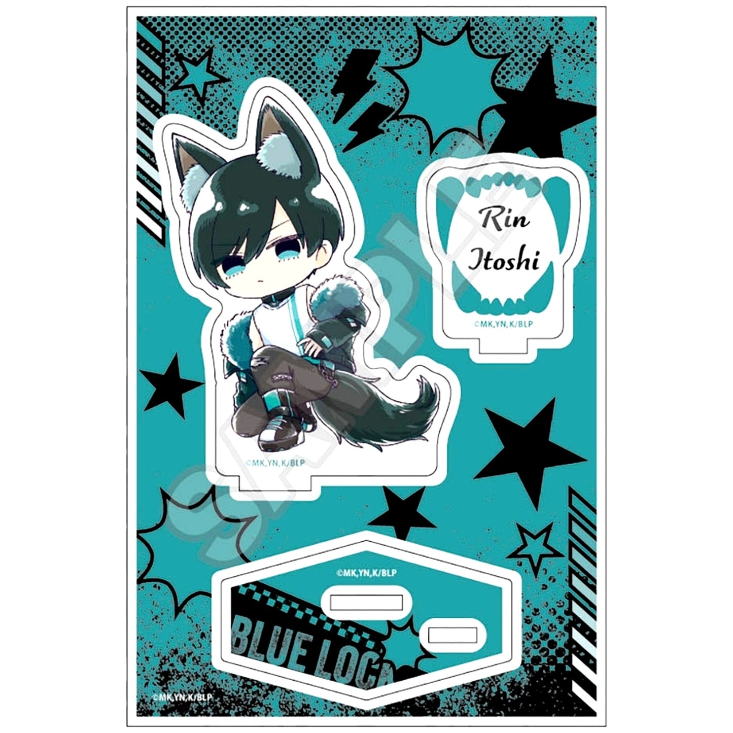 Rin Itoshi Sketchu! Beast Acrylic Stand Jr. Blue Lock [USED]