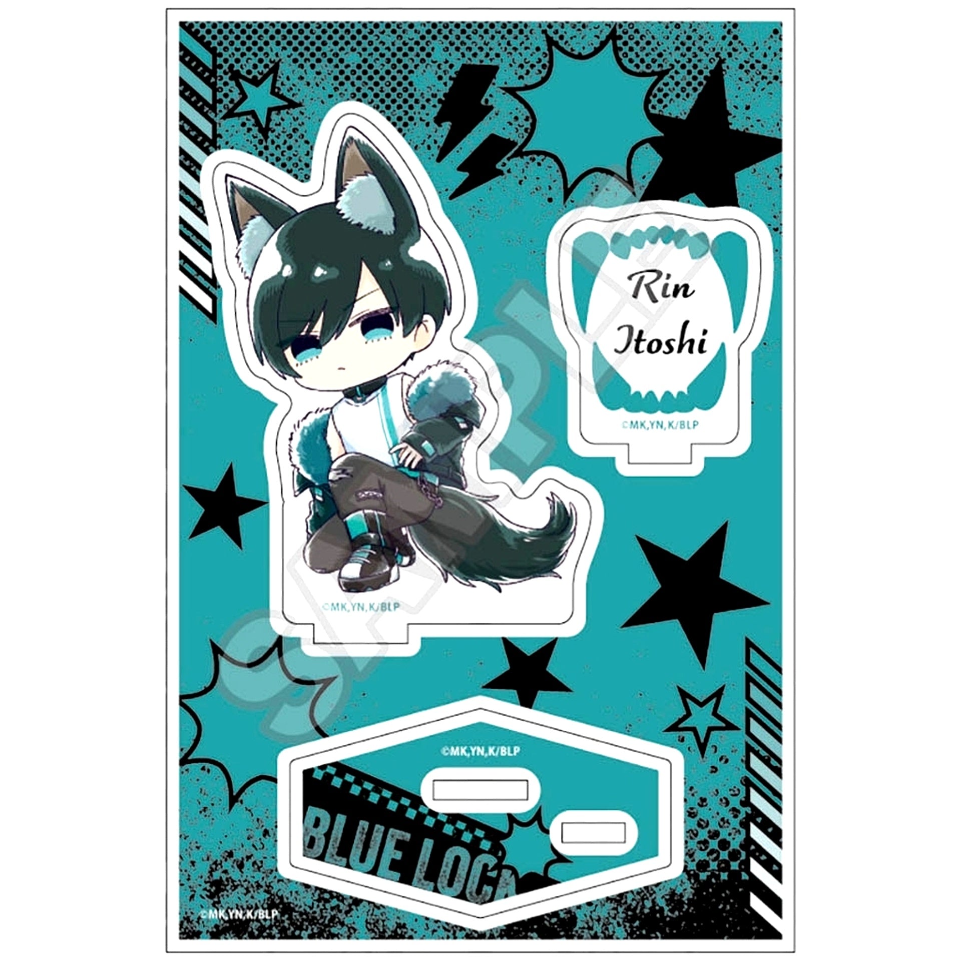 Rin Itoshi Sketchu! Beast Acrylic Stand Jr. Blue Lock [USED]
