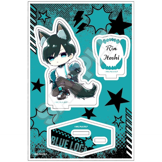 Rin Itoshi Sketchu! Beast Acrylic Stand Jr. Blue Lock [USED]