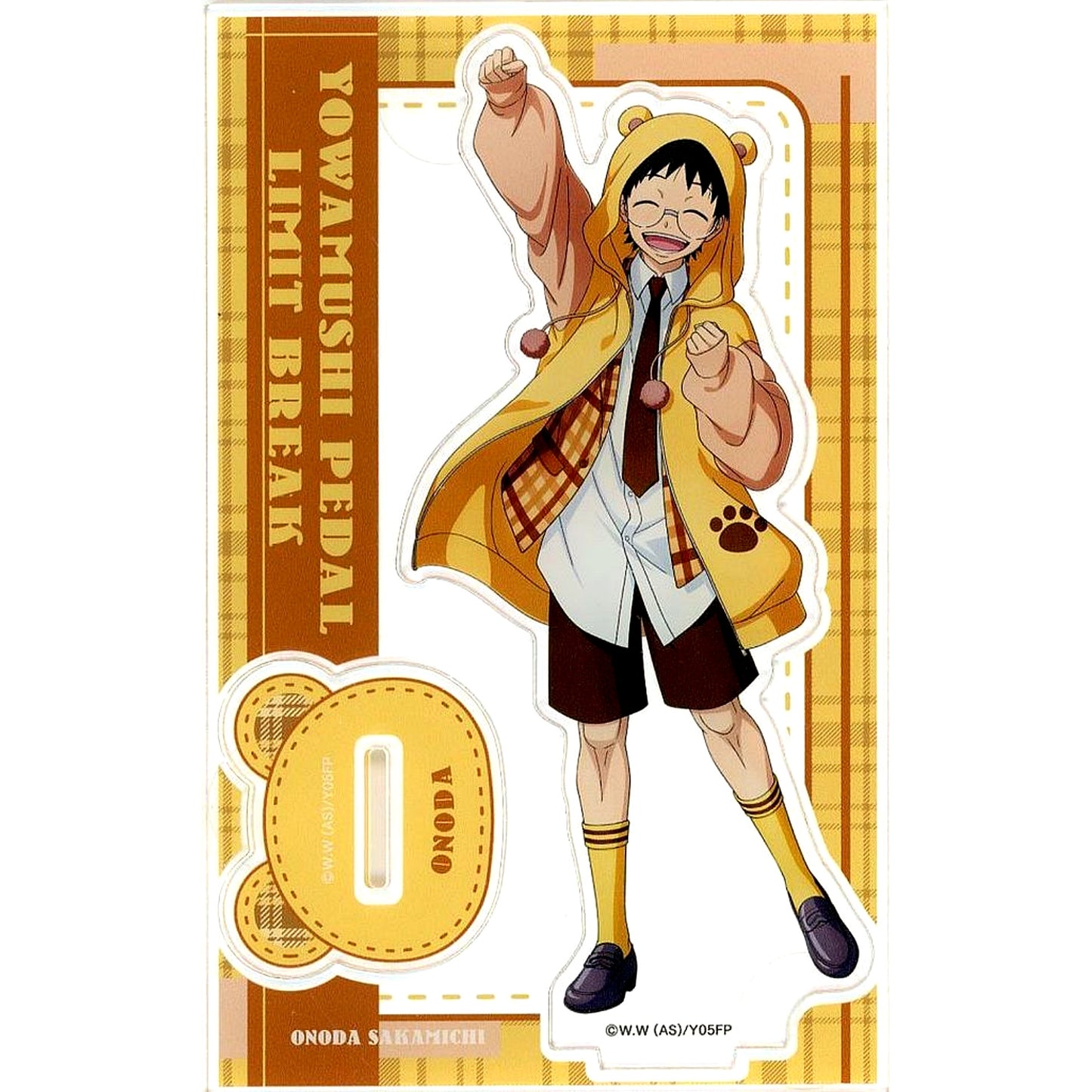 Sakamichi Onoda Preppy Bear Hoodie Yowamushi Pedal LIMIT BREAK Acrylic Stand [USED]