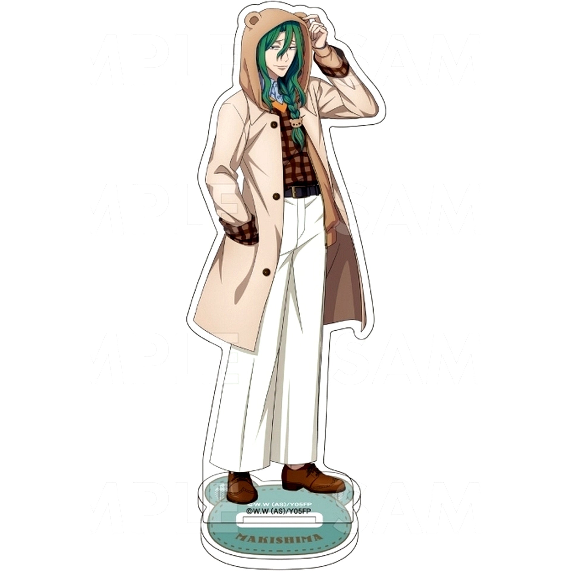 Yusuke Makishima Preppy Bear Hoodie Yowamushi Pedal LIMIT BREAK Acrylic Stand [USED]