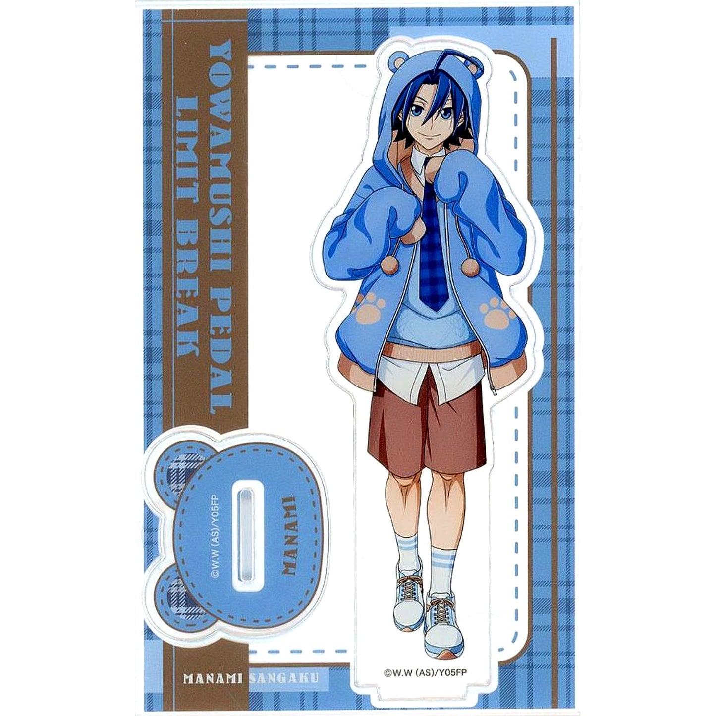 Sangaku Manami Preppy Bear Hoodie Yowamushi Pedal LIMIT BREAK Acrylic Stand [USED]