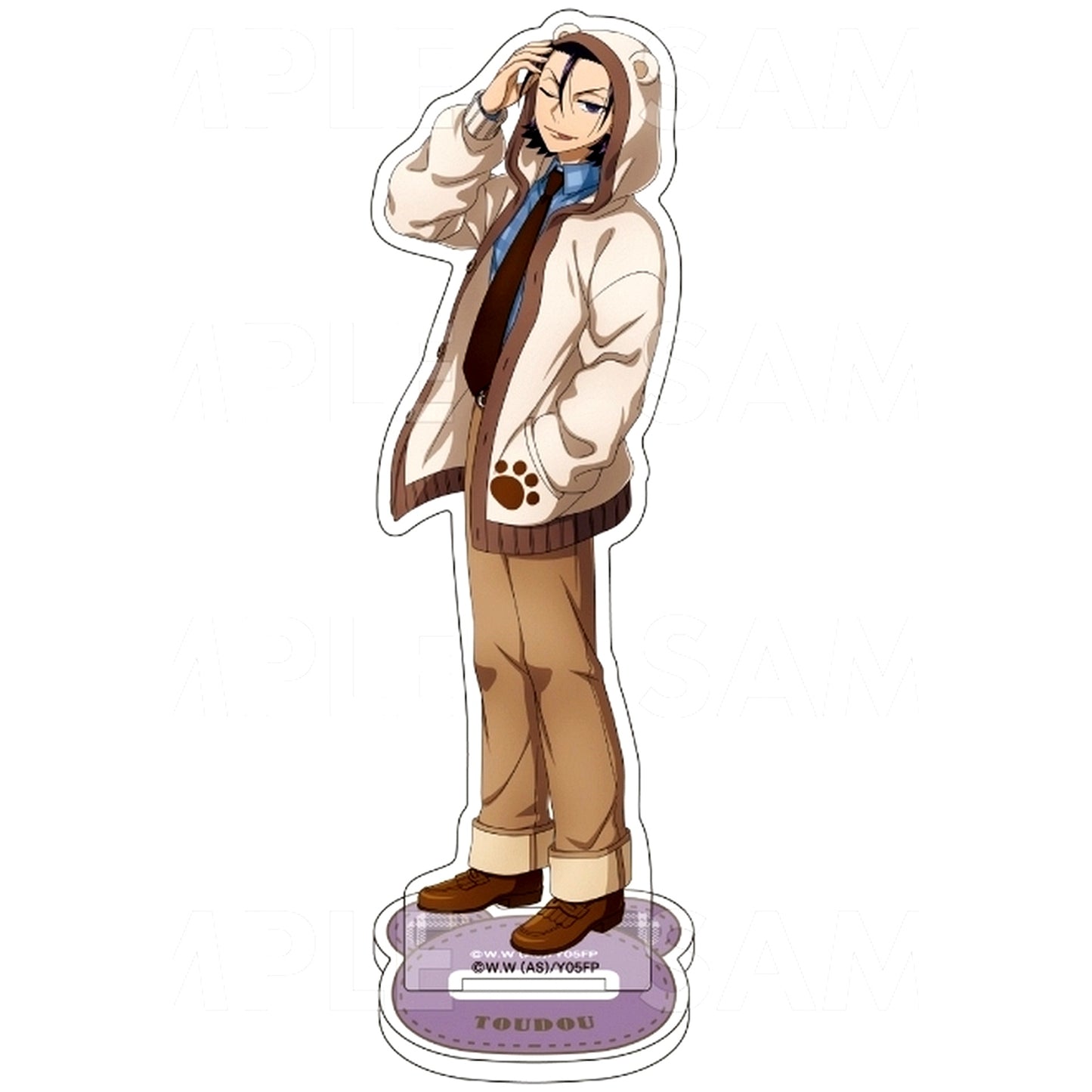 Jinpachi Todo Preppy Bear Hoodie Ver. Acrylic Stand Yowamushi Pedal LIMIT BREAK [USED]