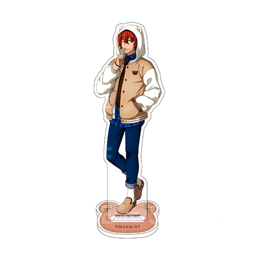 Hayato Shinkai Preppy Bear Hoodie Ver. Acrylic Stand Yowamushi Pedal LIMIT BREAK [USED]