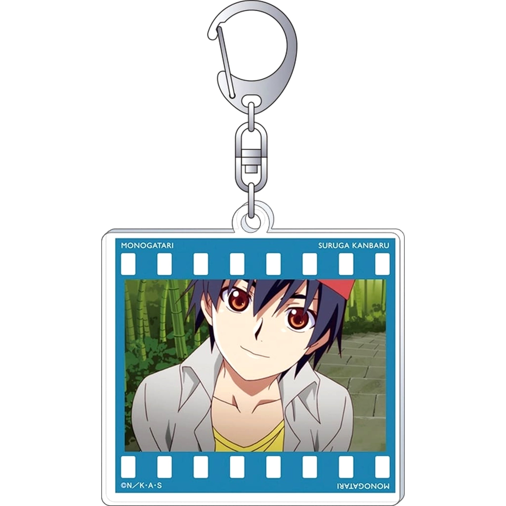 Monogatari Series Suruga Kanbaru A Acrylic Keychain Collection Suruga Kanbaru Keychains [USED]