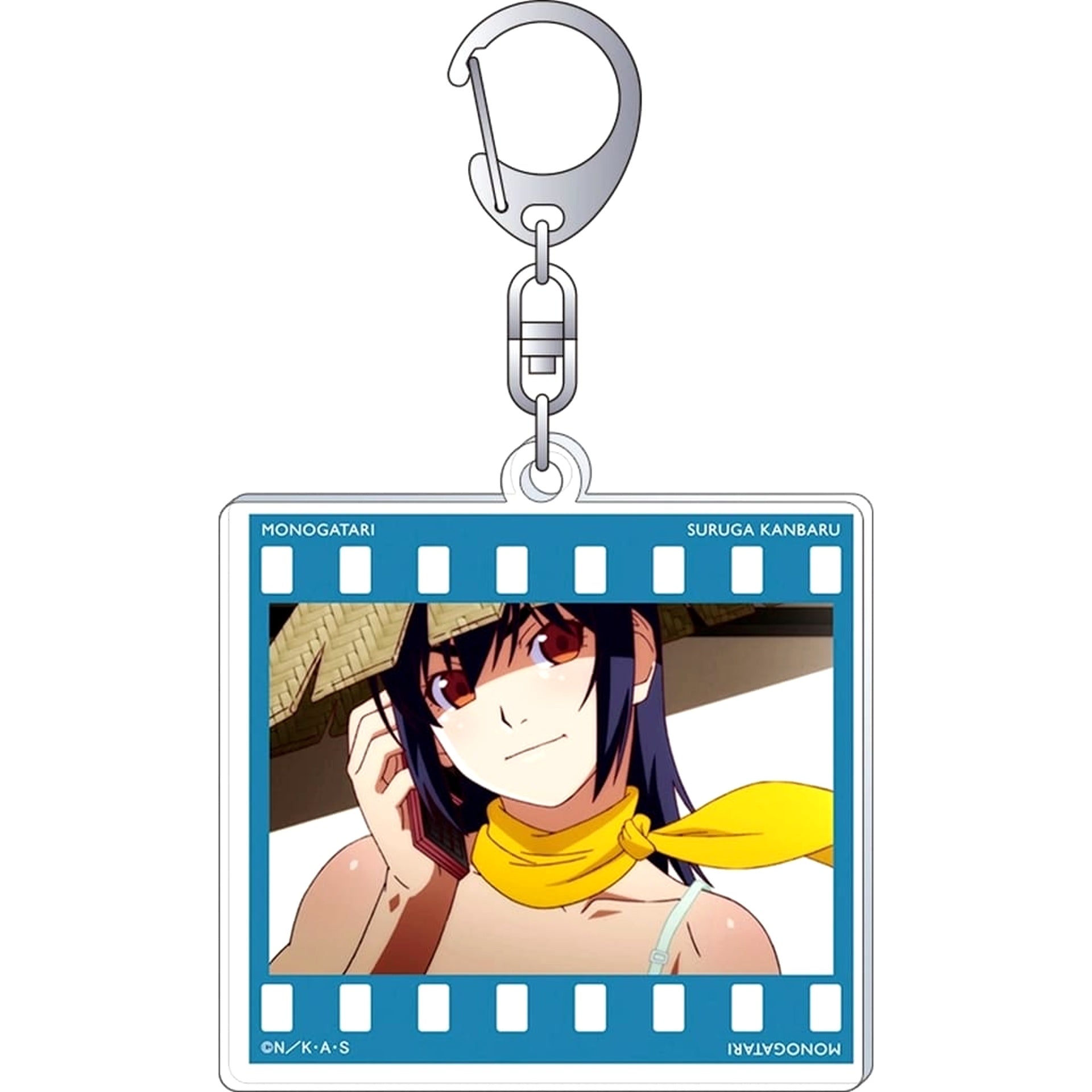 Monogatari Series Suruga Kanbaru B Acrylic Keychain Collection Suruga Kanbaru Keychains [USED]