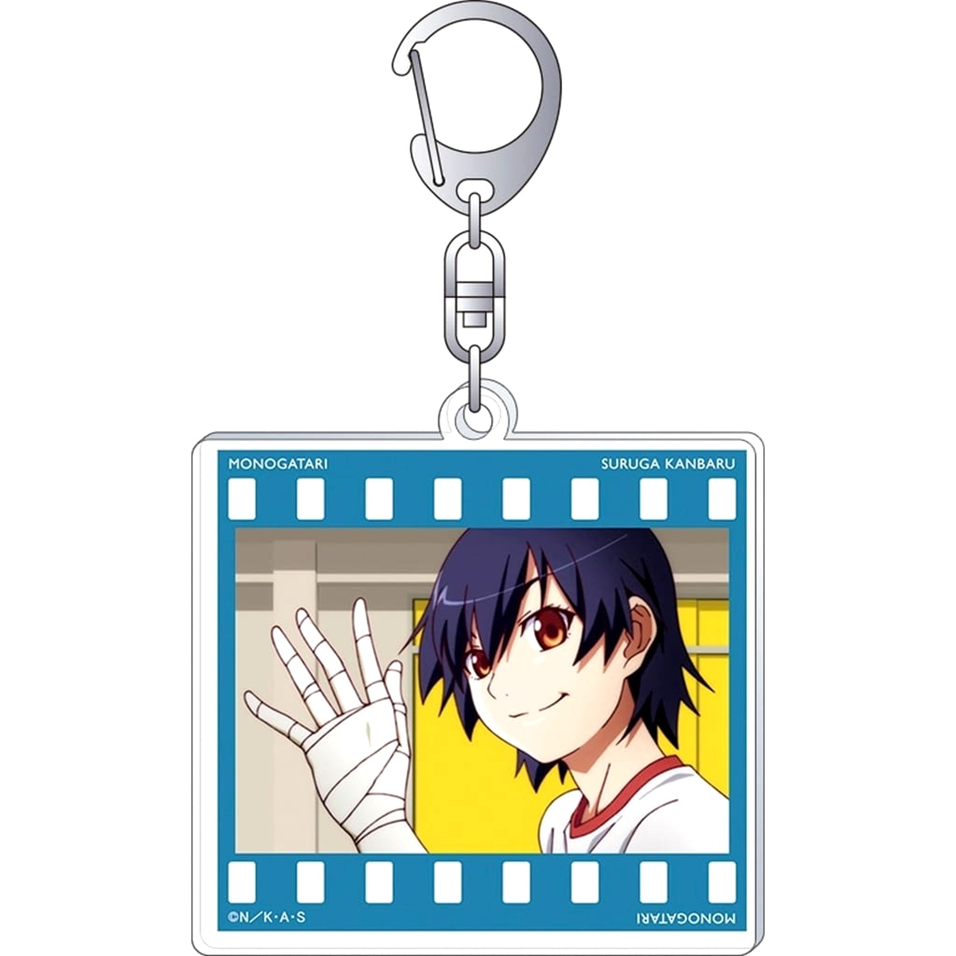 Monogatari Series Suruga Kanbaru C Acrylic Keychain Collection Suruga Kanbaru Keychains [USED]