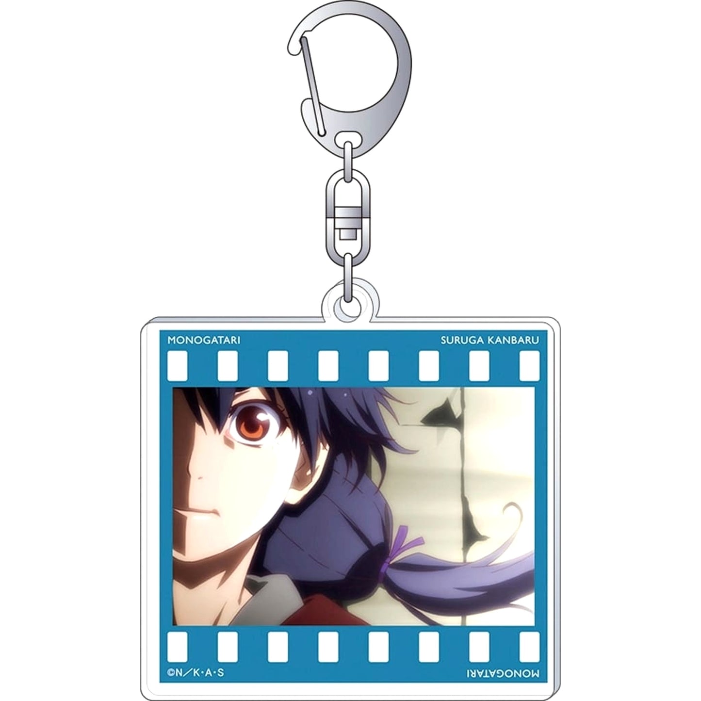 Monogatari Series Suruga Kanbaru F Acrylic Keychain Collection Suruga Kanbaru Keychains [USED]