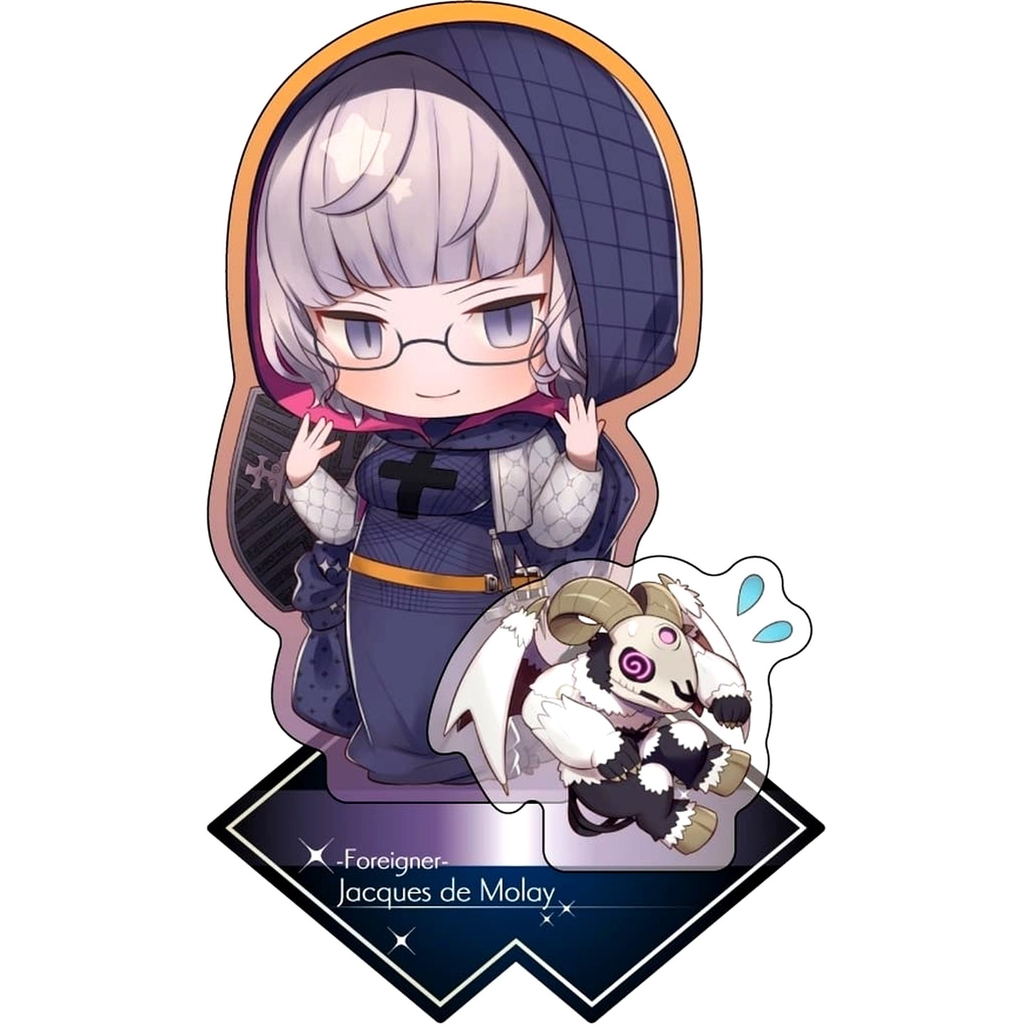 Fate/Grand Order Jacques de Molay Foreigner Charatoria Acrylic Stand [USED]