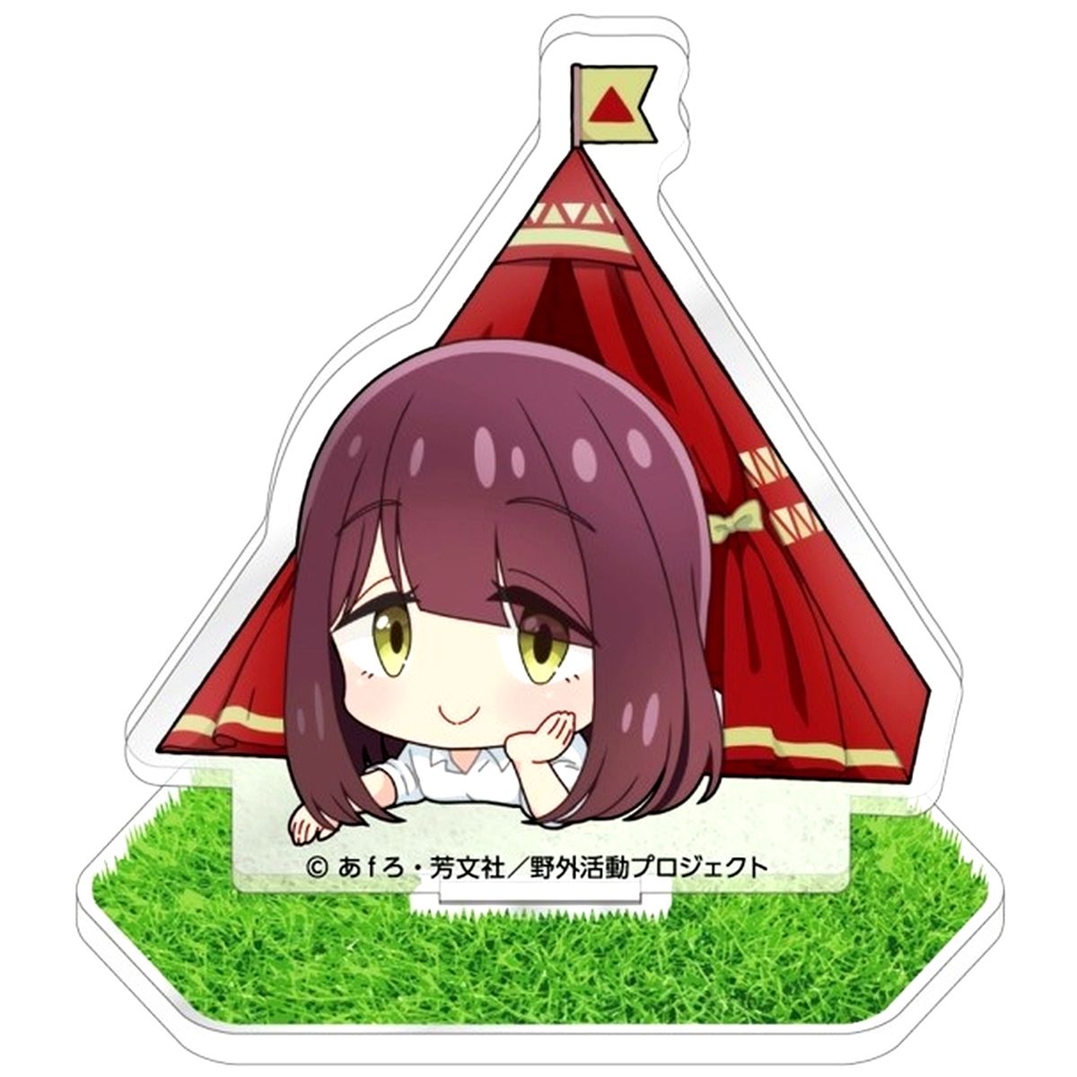 Ayano Toki Laid-Back Camp Season 3 Trading Grass Acrylic Stand [USED]
