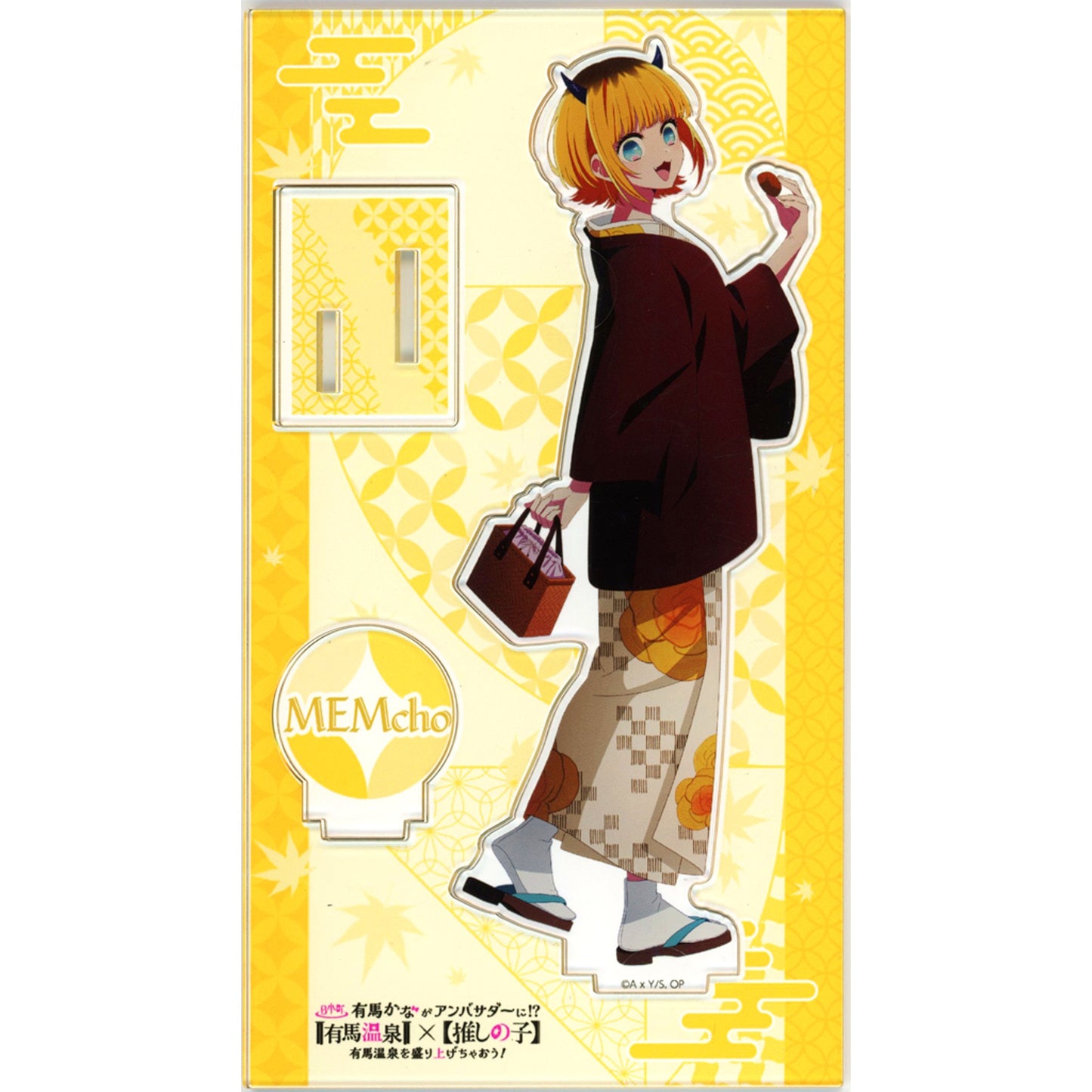 MEMcho Oshi no Ko Framed Acrylic Stand Arima Onsen x Oshi no Ko Let's Liven Up Arima Onsen Presented by JR Tokai [USED]