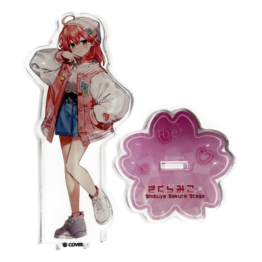 VTuber Hololive Sakura Miko Acrylic Stand Cap Ver. Sakura Miko Shibuya Sakura Stage Exclusive Acrylic Stands [USED]