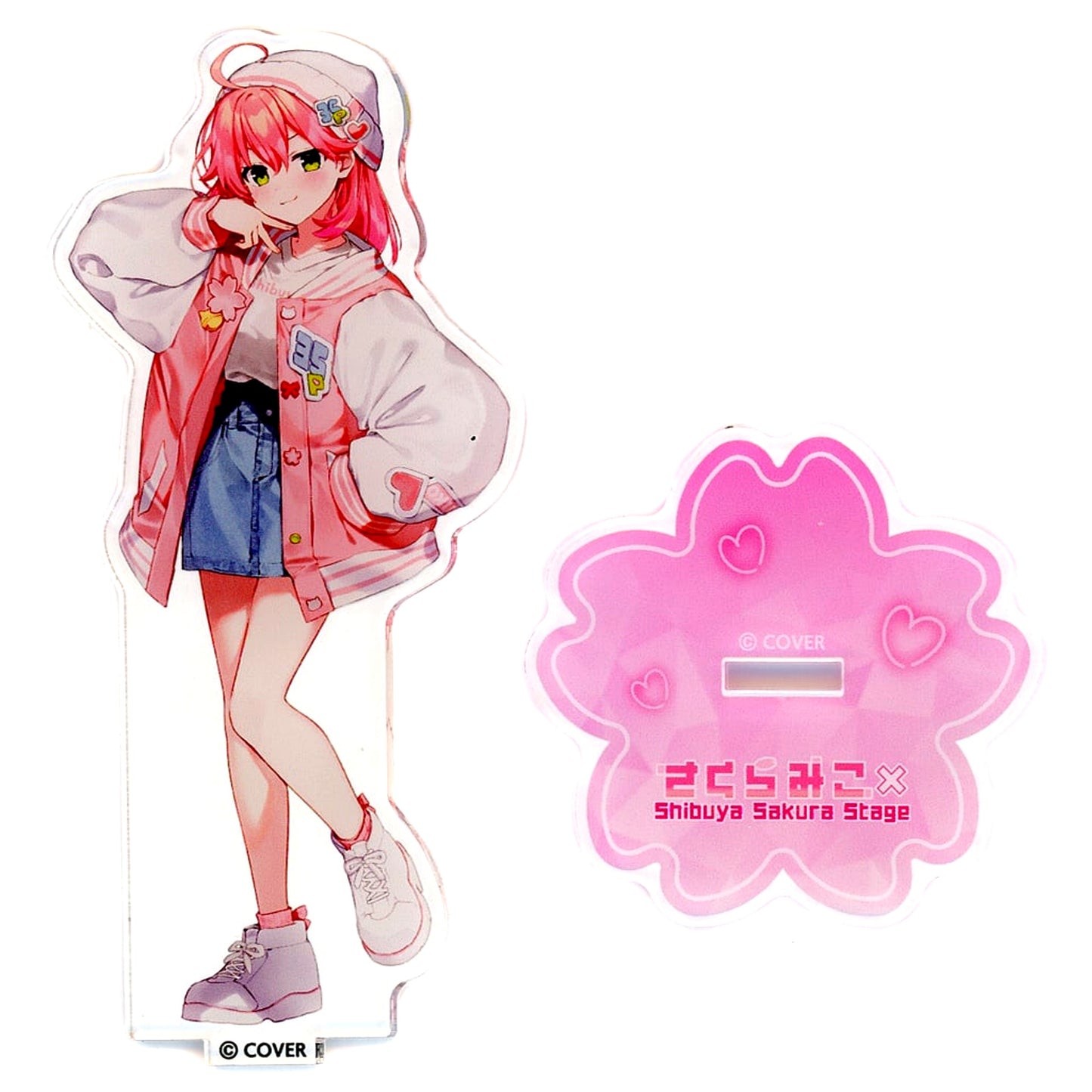 Sakura Miko VTuber hololive Acrylic Stand Knit Cap Ver. Sakura Miko x Shibuya Sakura Stage [USED]