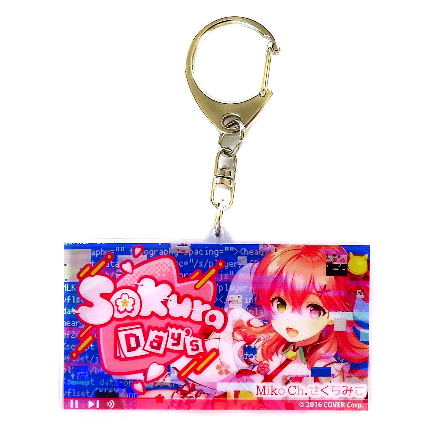 Sakura Miko hololive Random Thumbnail Keychain Sakura Day's Music Goods [USED]