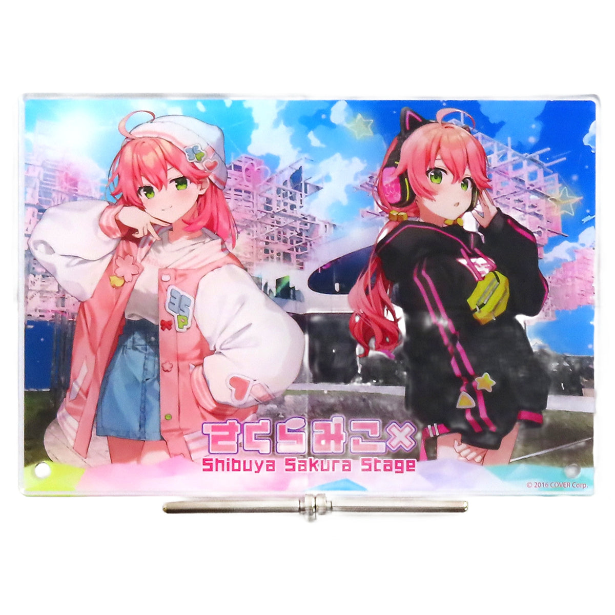 VTuber Hololive Sakura Miko Acrylic Panel Sakura Miko Shibuya Sakura Stage Exclusive BIG Garapon Grand Prize Acrylic Stands [USED]