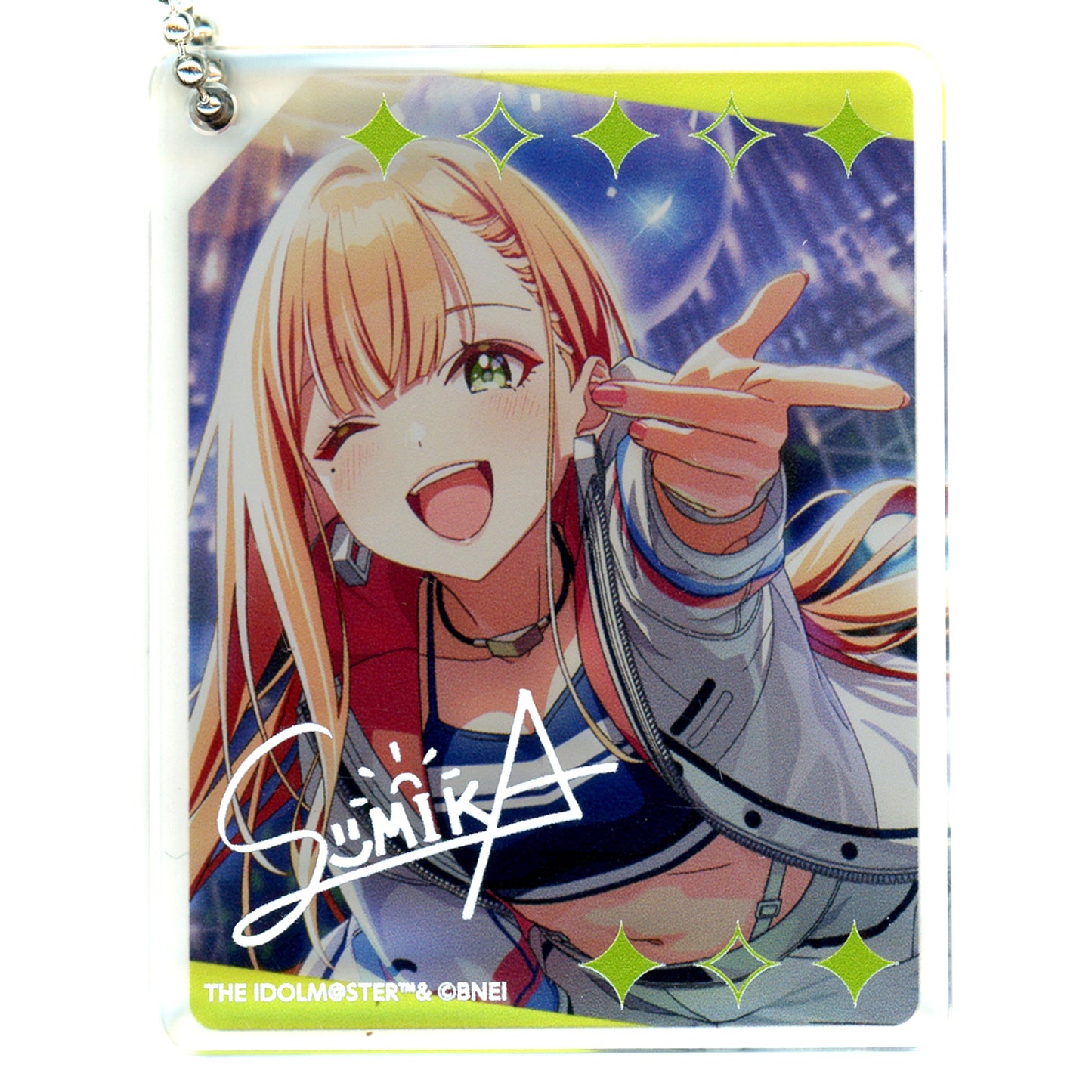 Sumika Shiun Gakuen Idolmaster animatecafe CoLotta Trading Acrylic Plate Keychain [USED]