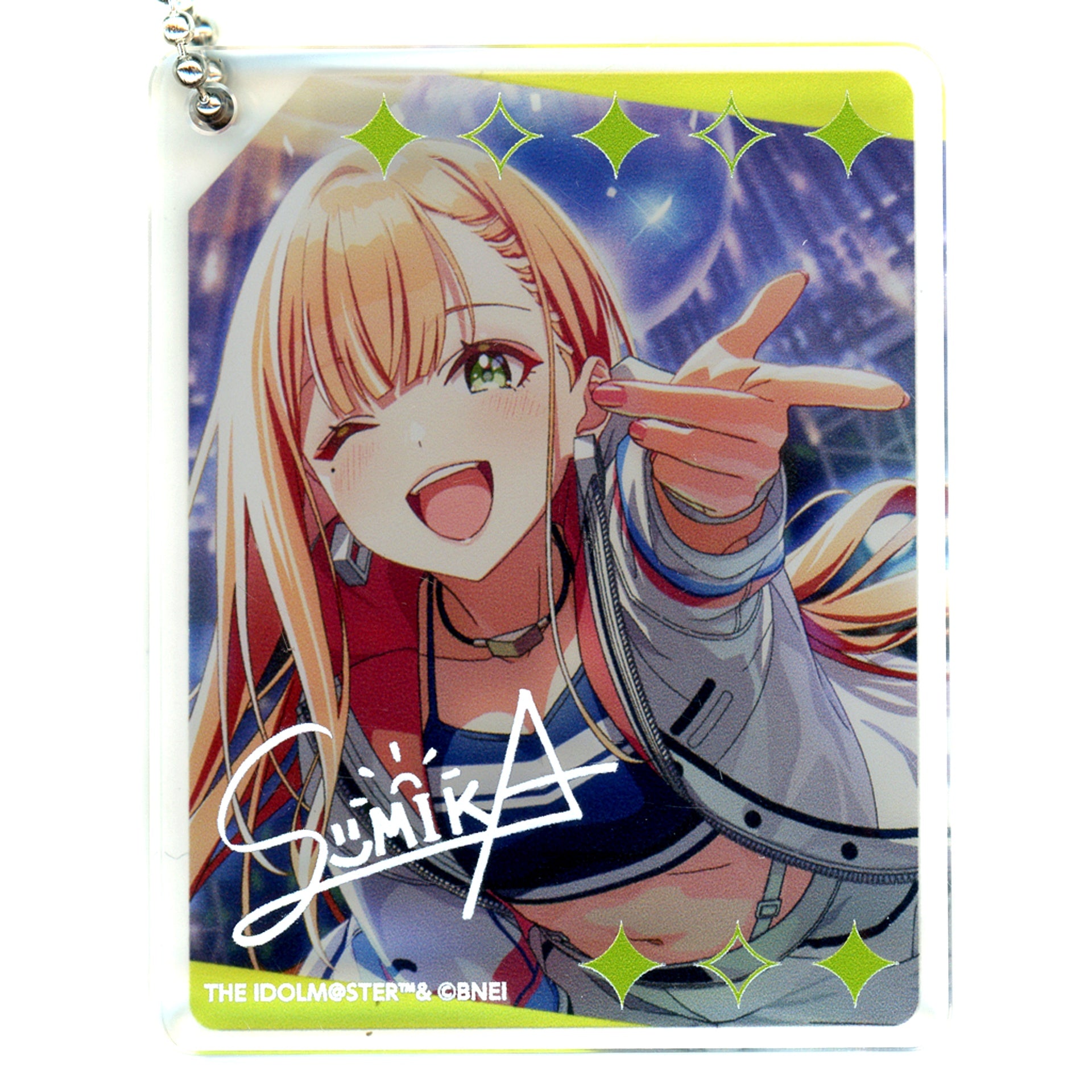 Sumika Shiun Gakuen Idolmaster animatecafe CoLotta Trading Acrylic Plate Keychain [USED]