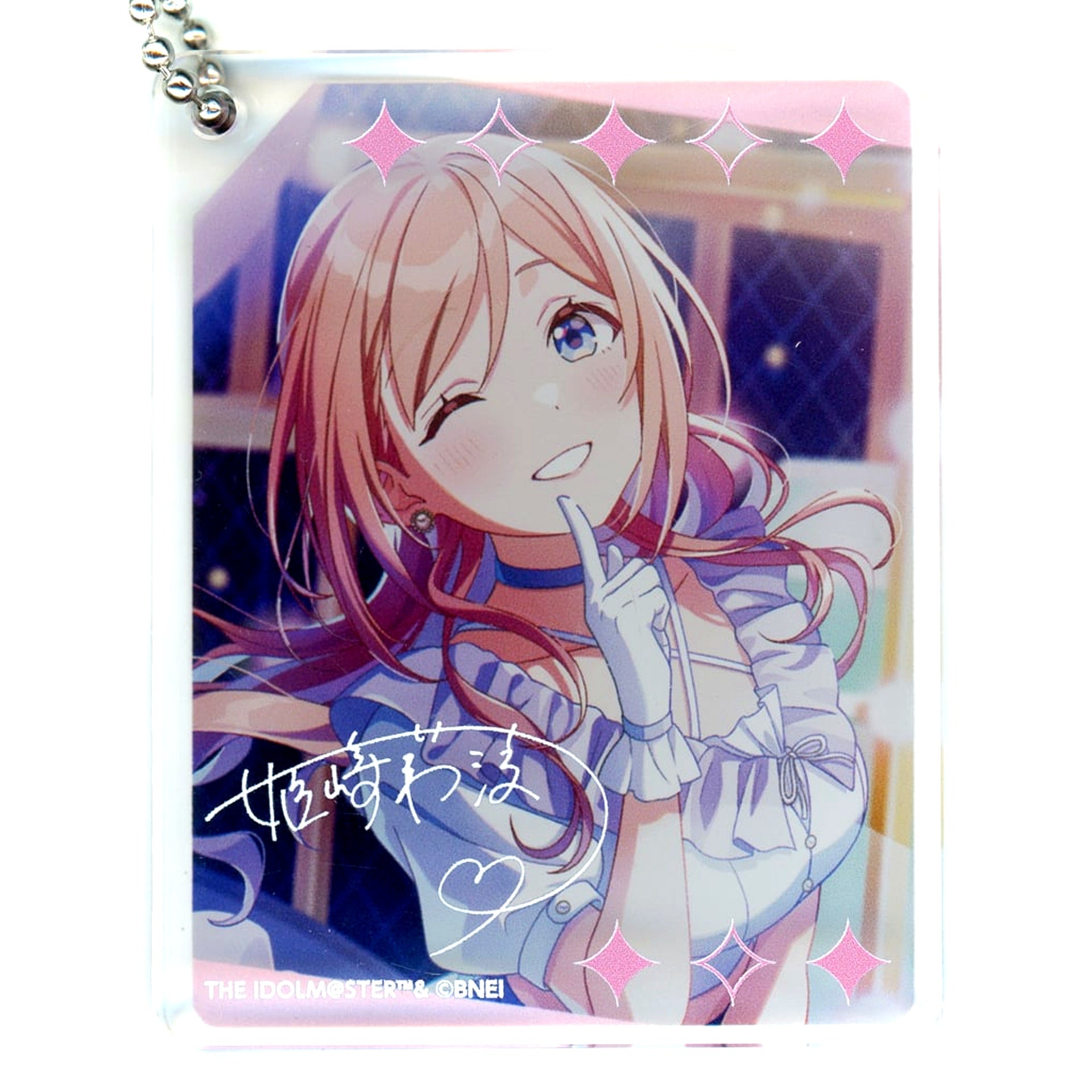 Rinami Himesaki Gakuen Idolmaster animatecafe CoLotta Trading Acrylic Plate Keychain [USED]