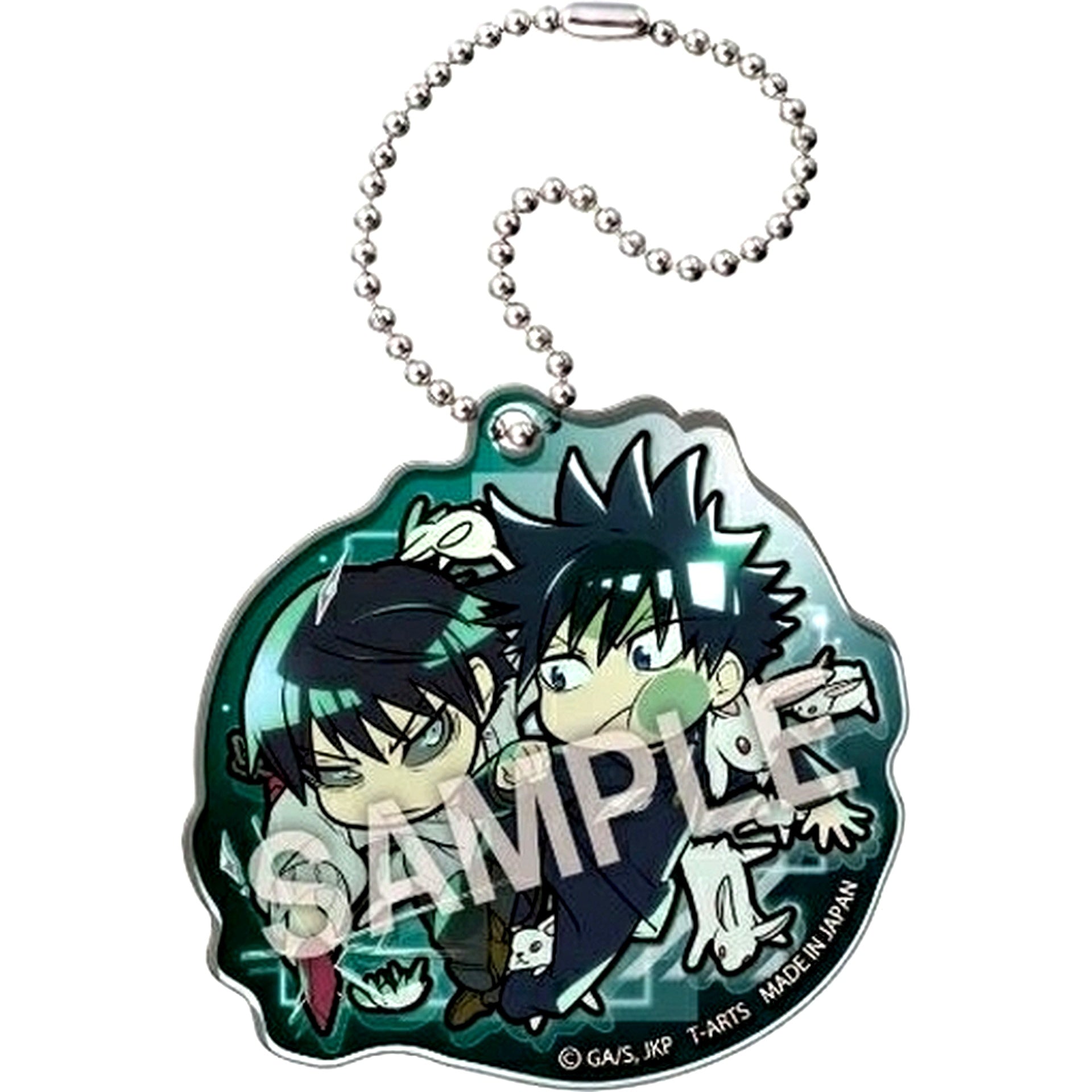 Megumi Fushiguro and Toji Fushiguro Pita Defome Jujutsu Kaisen VS Acrylic Keychain [USED]