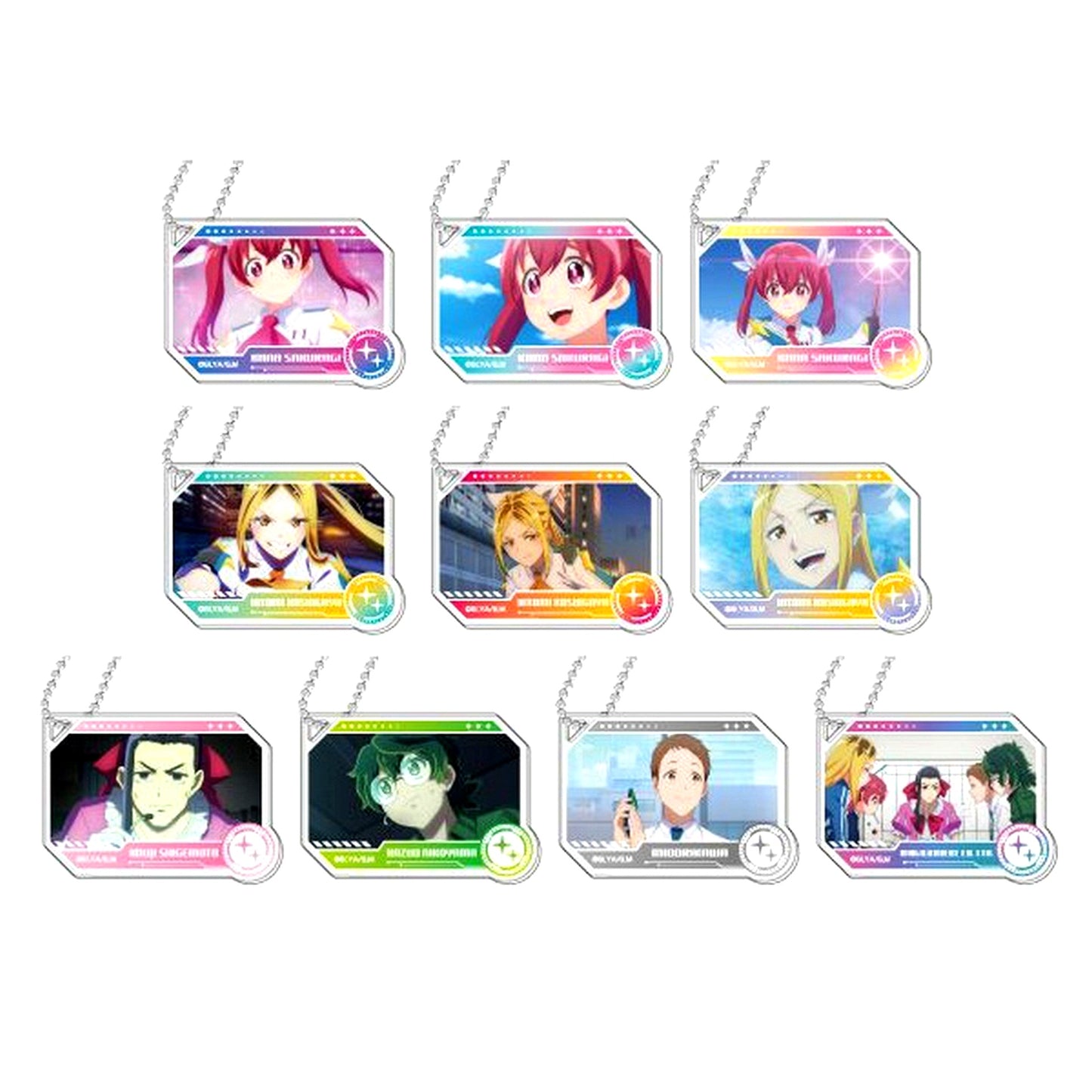 Set of 10 Magilumiere Magical Girls Inc. Decofre Acrylic Keychain [USED]