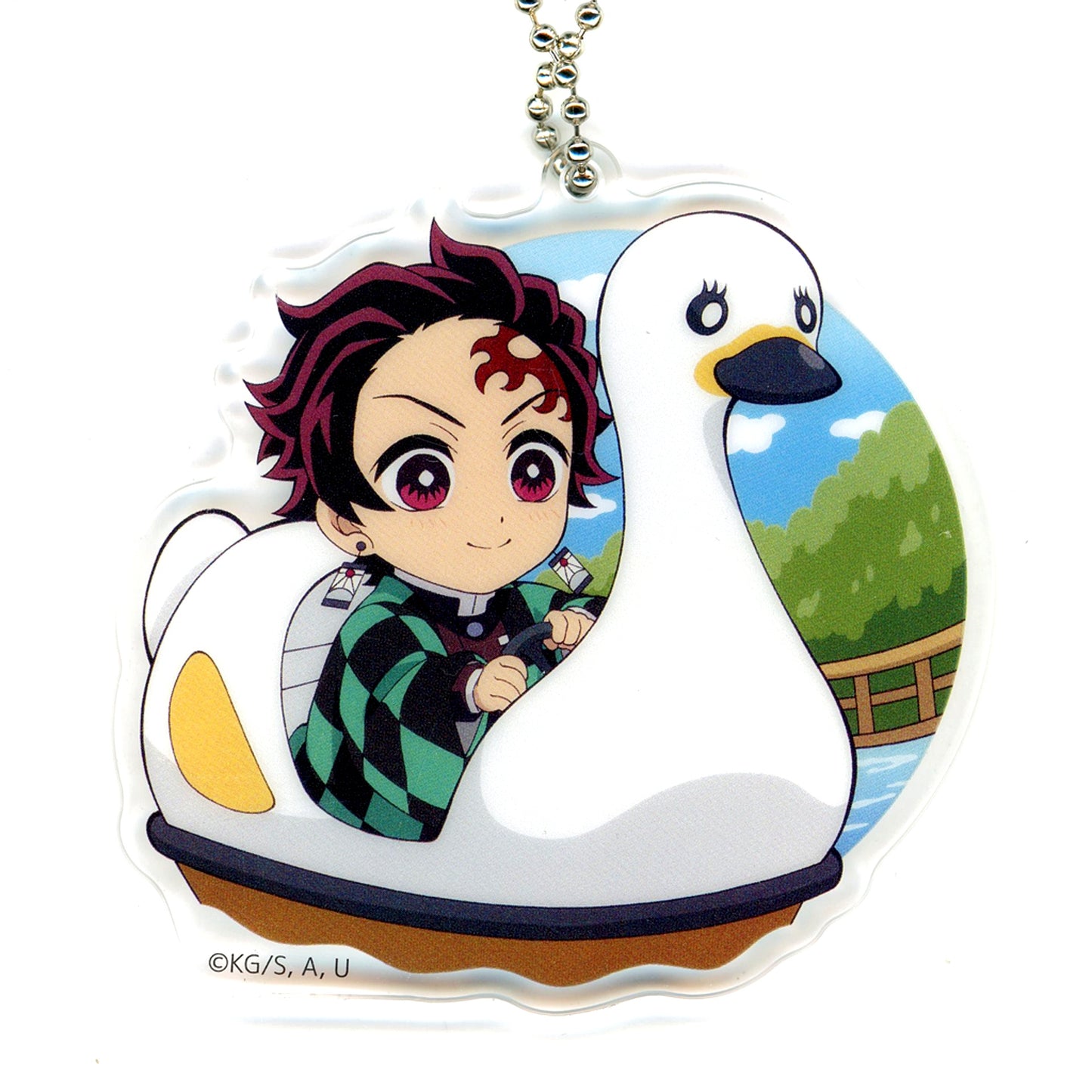 Tanjiro Kamado Demon Slayer Kimetsu no Yaiba Total Concentration Exhibition Swordsmith Village Hashira Training Arc Regional Illustration Tokyo Acrylic Charm [USED]