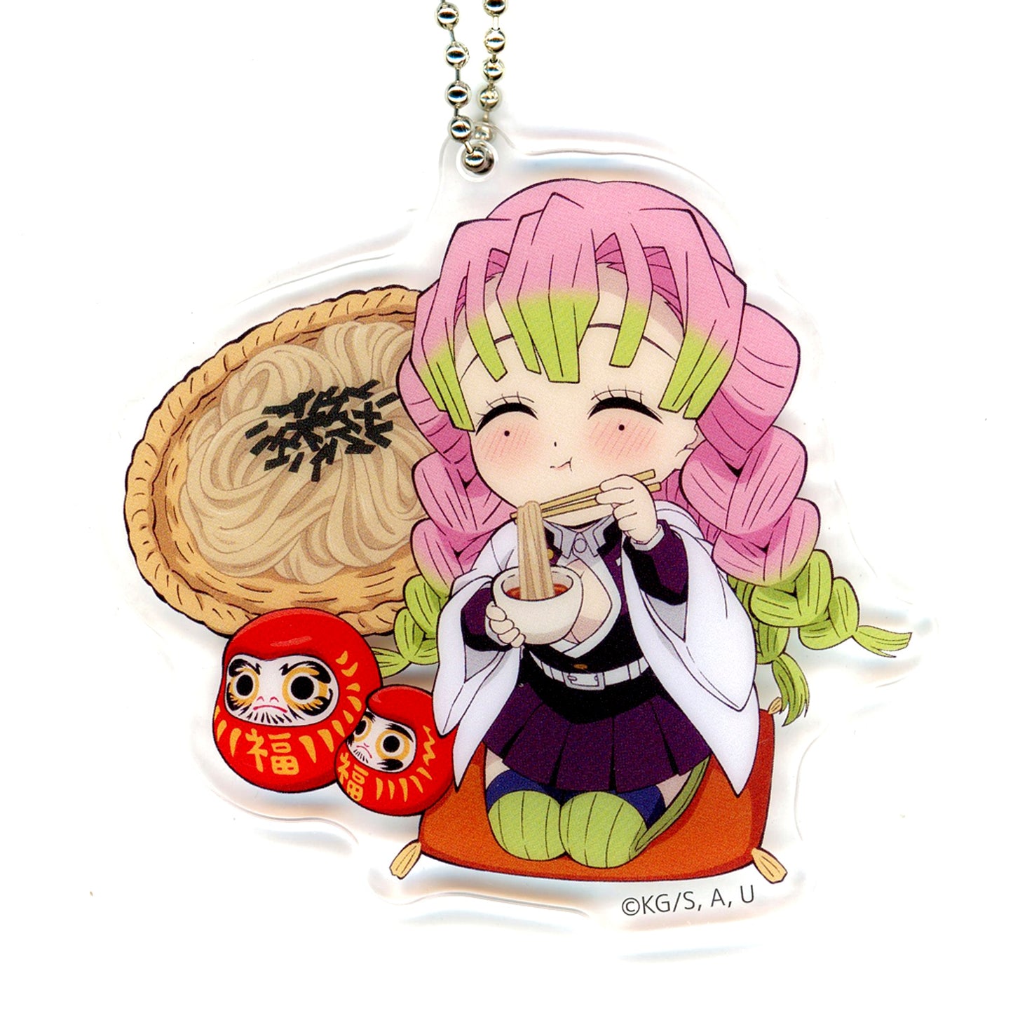 Mitsuri Kanroji Demon Slayer Kimetsu no Yaiba Total Concentration Exhibition Swordsmith Village Hashira Training Arc Regional Illustration Tokyo Acrylic Charm [USED]