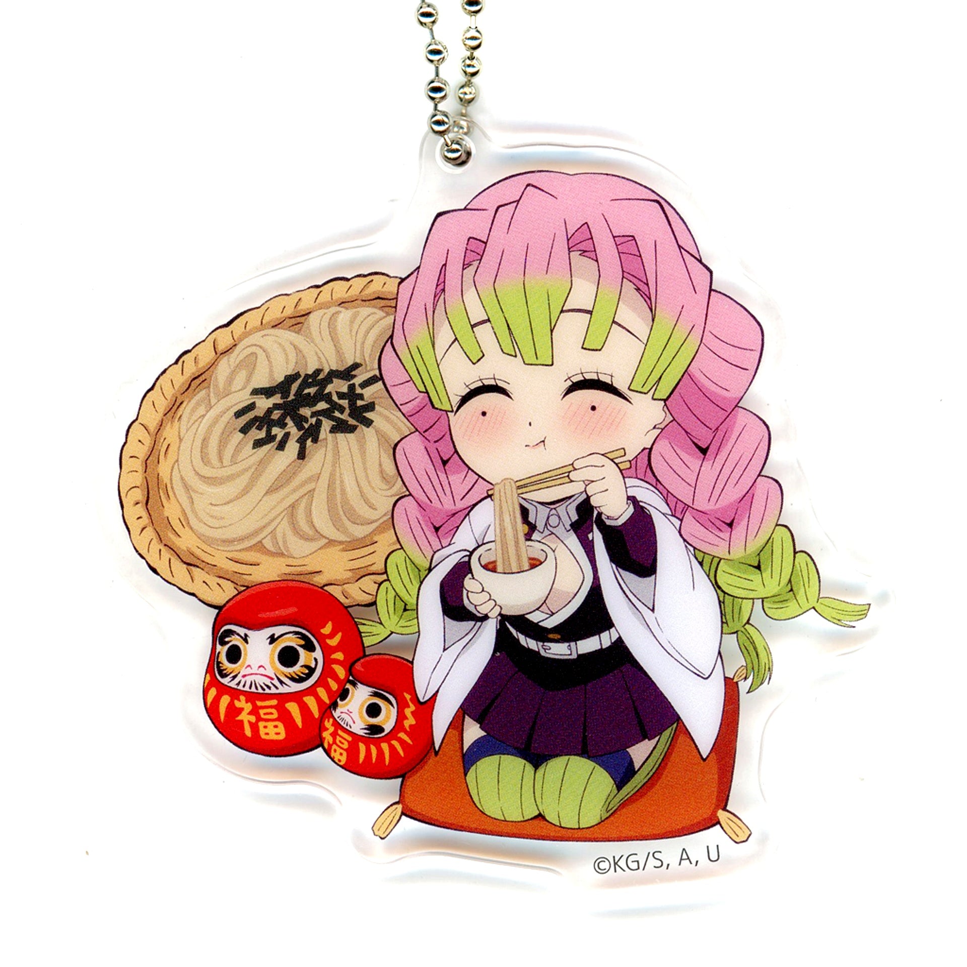 Mitsuri Kanroji Demon Slayer Kimetsu no Yaiba Total Concentration Exhibition Swordsmith Village Hashira Training Arc Regional Illustration Tokyo Acrylic Charm [USED]