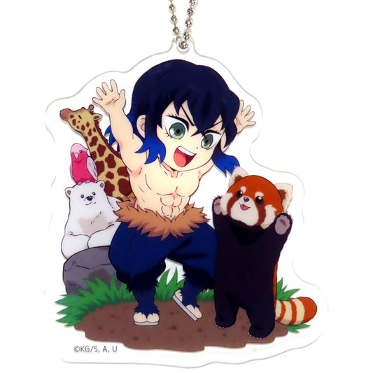 Inosuke Hashibira Demon Slayer Kimetsu no Yaiba Total Concentration Exhibition Swordsmith Village Hashira Training Arc Regional Illustration Osaka Acrylic Charm [USED]
