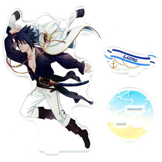 Sasuke Uchiha Naruto: Shippuden Acrylic Stand NARUTO: Shippuden Marine Look in animate [USED]