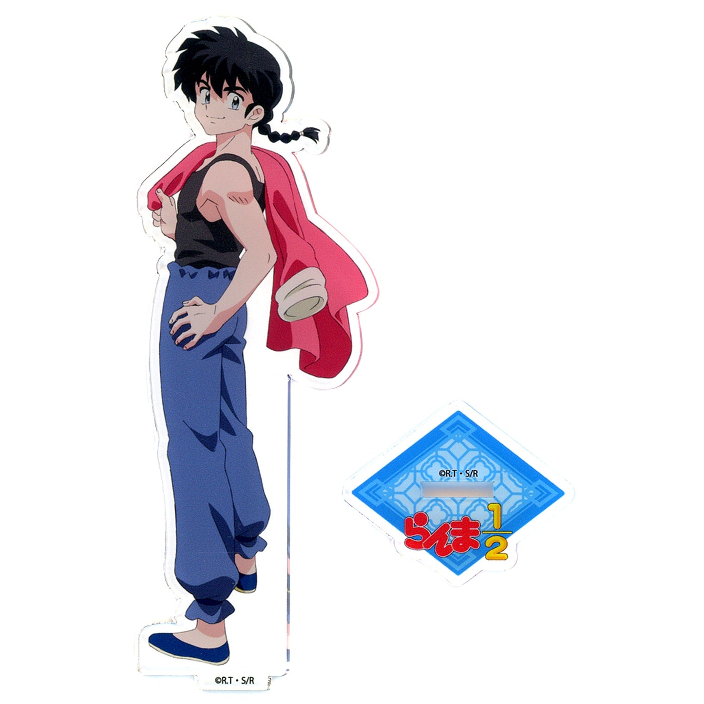 Ranma Saotome Male Ranma 1/2 x Karaoke Manekineko Acrylic Stand [USED]