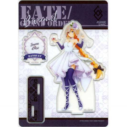 Jeanne d'Arc Standing Portrait Acrylic Stand Fate/Grand Order Final Singularity Grand Time Temple Solomon x MAID JAMP Mengguojiang Collabo Cafe China Limited [USED]