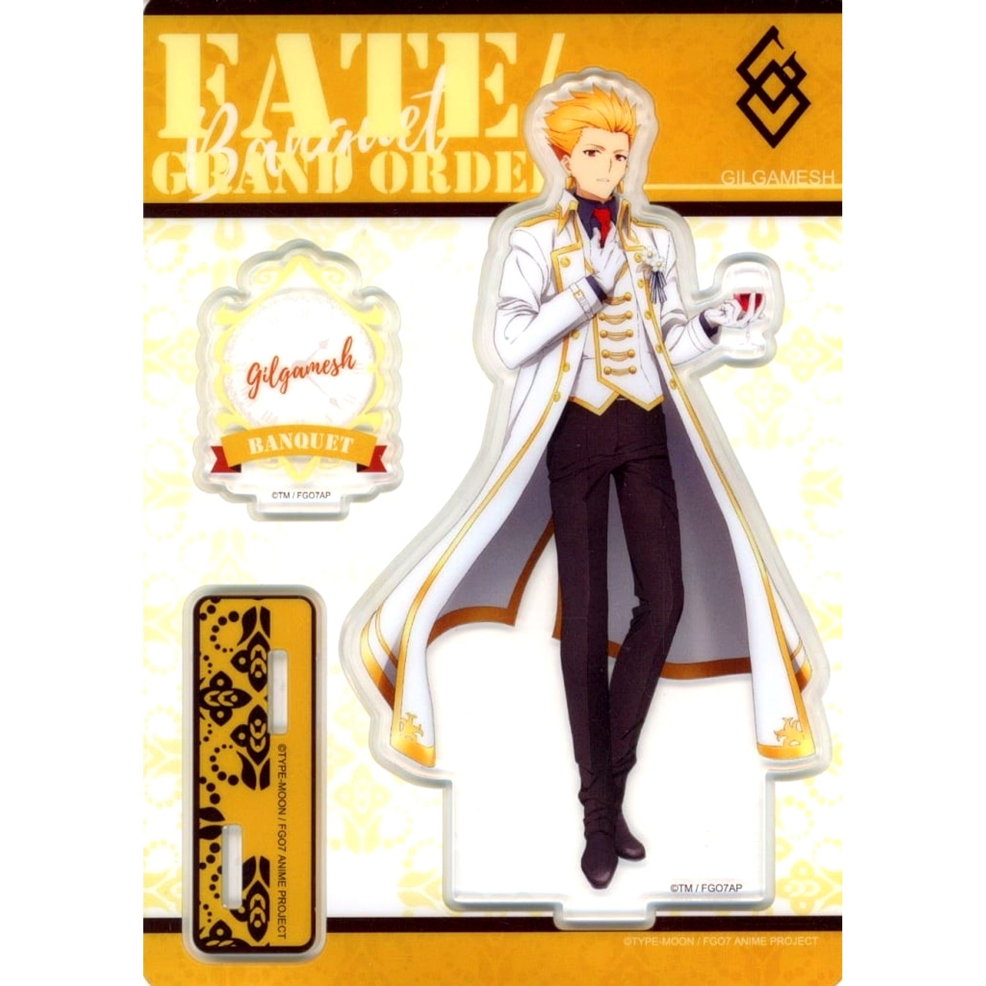 Gilgamesh Standing Portrait Acrylic Stand Fate/Grand Order Final Singularity Grand Time Temple Solomon x MAID JAMP Moeguojiang Collab Cafe China Limited [USED]