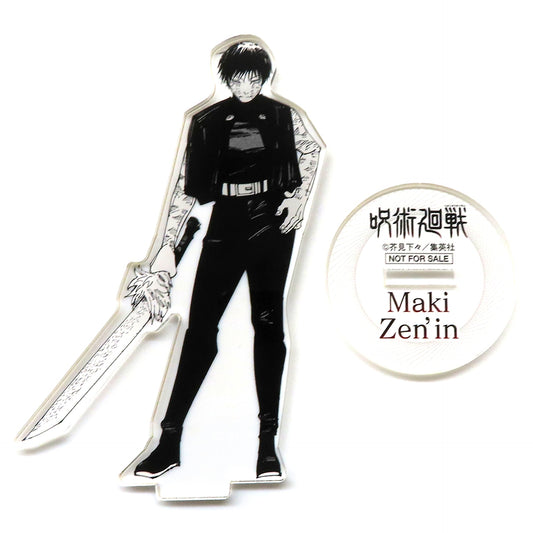 Maki Zenin Jujutsu Kaisen Monochrome Acrylic Stand Zebrack Vol. 27 Release Commemoration Winning Prize [USED]