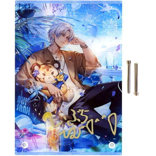 Ibrahim Virtual YouTuber Nijisanji A5 Acrylic Panel Replica Signature Birthday 2024 Bundle Bonus [USED]